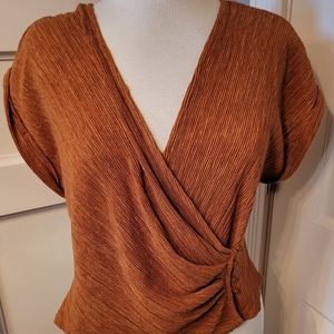 Astr Rust Wrap Top